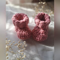 Crochet baby booties- Cozy, comfy baby booties (various sizes)