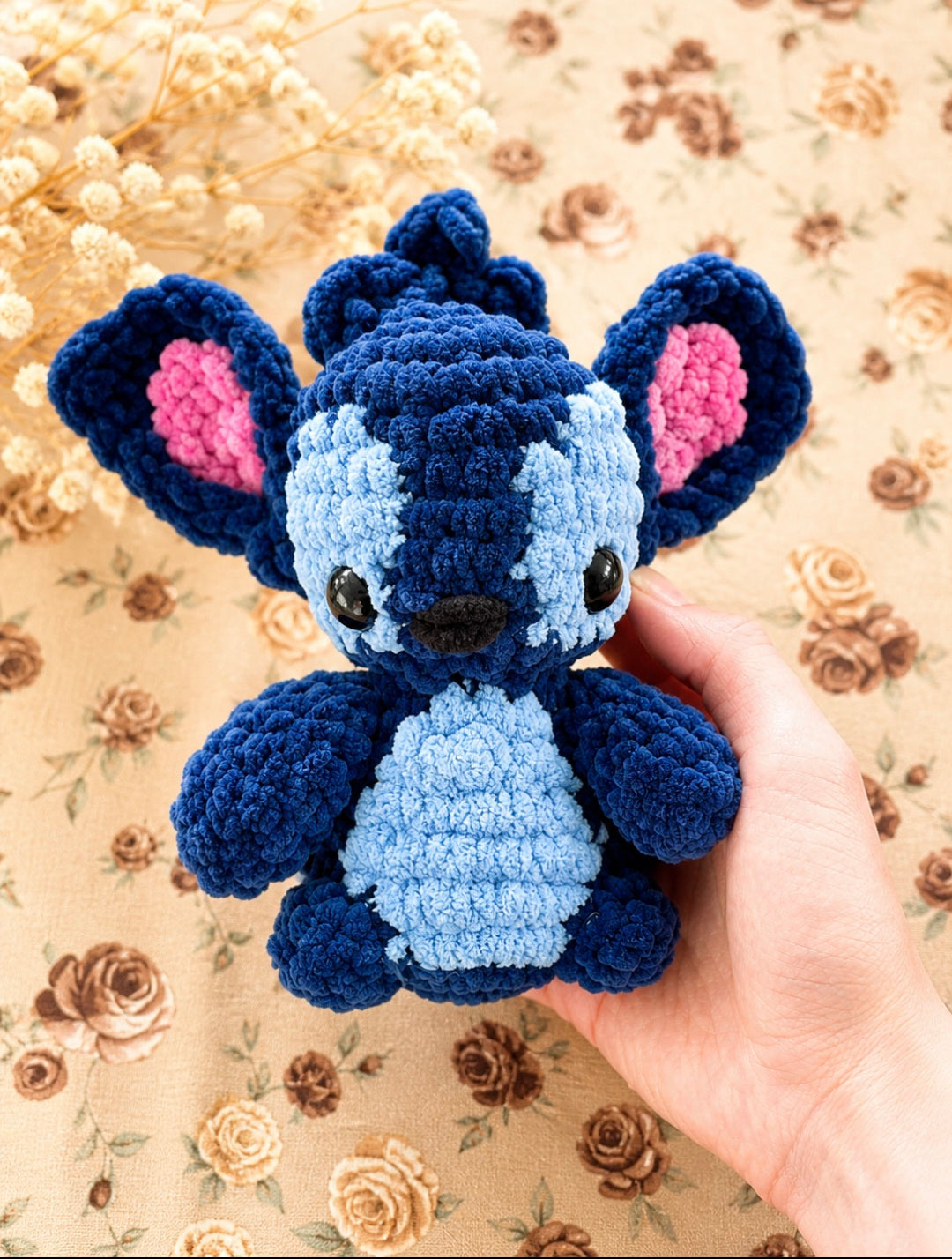 Chunky Blue Alien Amigurumi Plushie | Handmade Crochet Stuffed Toy | 17–18 cm