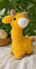 Handmade Crochet Giraffe Plush Toy | 27cm Stuffed Animal Gift for Babies & Kids